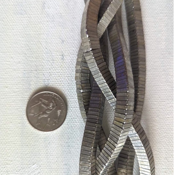 Big chonky metal statement necklace - Picture 3 of 4